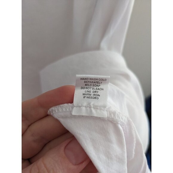 For Cynthia Linen Lagenlook Mixed Media Beachy Dress Size S - Picture 9 of 10